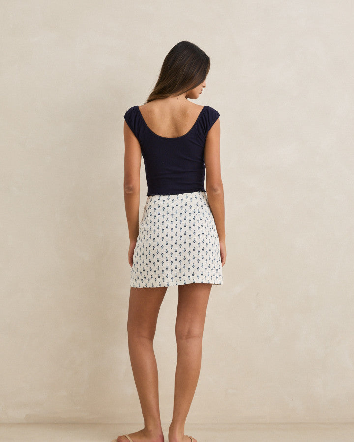 SEACLIFF MINI SKIRT natural