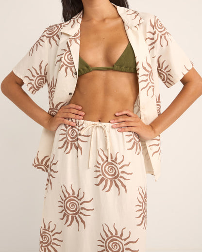 SEAFARER SHORT SLEEVE SHIRT BROWN