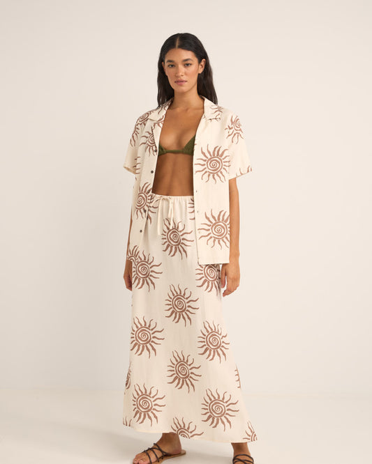 SEAFARER SHORT SLEEVE SHIRT BROWN