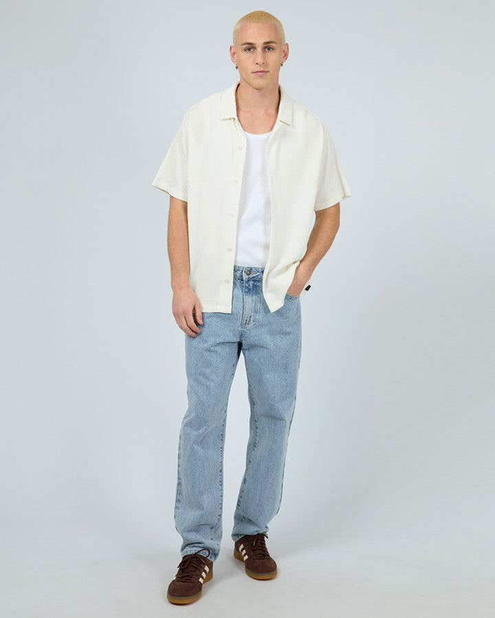 SESSION WAFFLE SS SHIRT nat