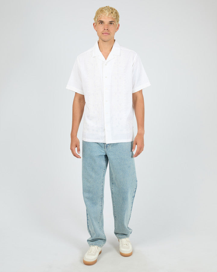 SHORES SS SHIRT wht