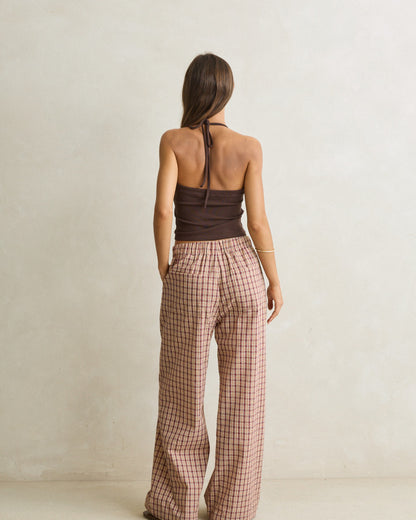 SIENNA HALTER TOP chocolate