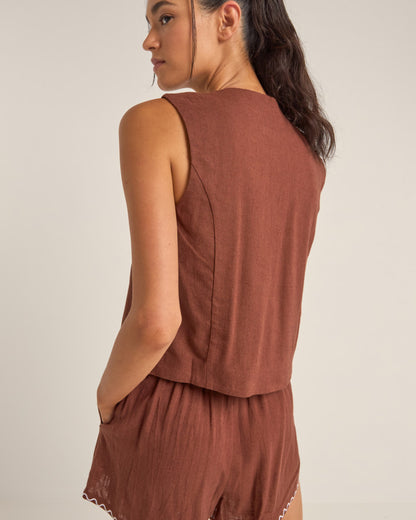 SOLIS EMBROIDERED VEST