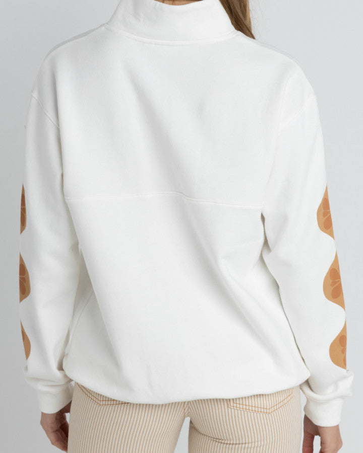 SOLITUDE 1/4 ZIP FLEECE WHITE