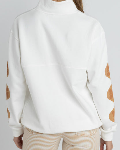 SOLITUDE 1/4 ZIP FLEECE WHITE