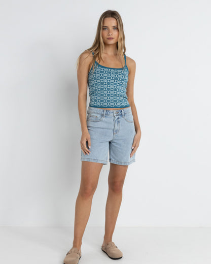 SOLITUDE KNIT TOP PACIFIC