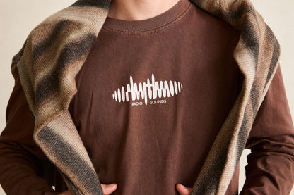SOUNDS CONTRAST LS T-SHIRT choco