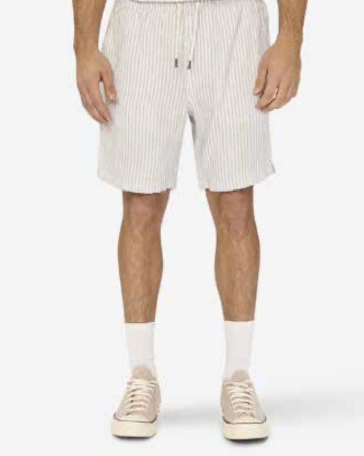 STRIPE LINEN SHORT tan