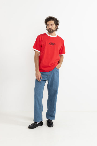 SUN DOME RINGER VINTAGE SS T-SHIRT RED