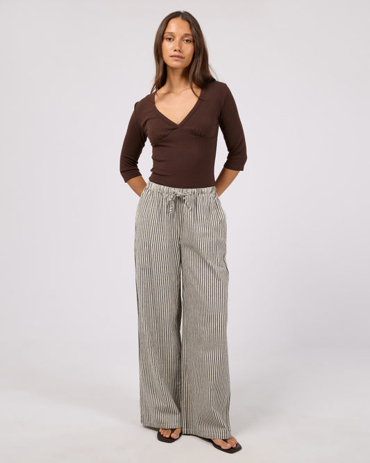 SUNDAY TIE WAIST PANT black