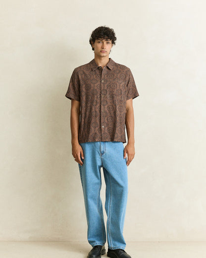 TANGIER SS SHIRT chocolate