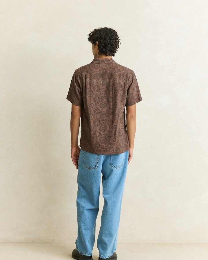 TANGIER SS SHIRT chocolate