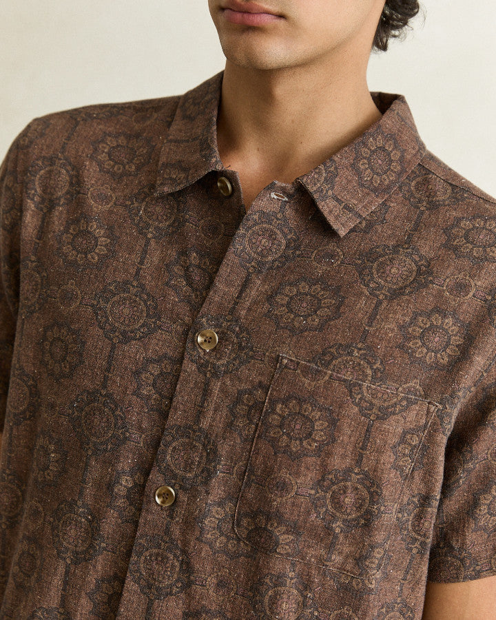 TANGIER SS SHIRT chocolate