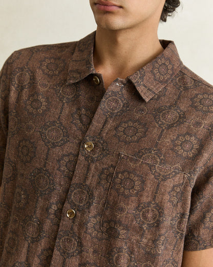 TANGIER SS SHIRT chocolate