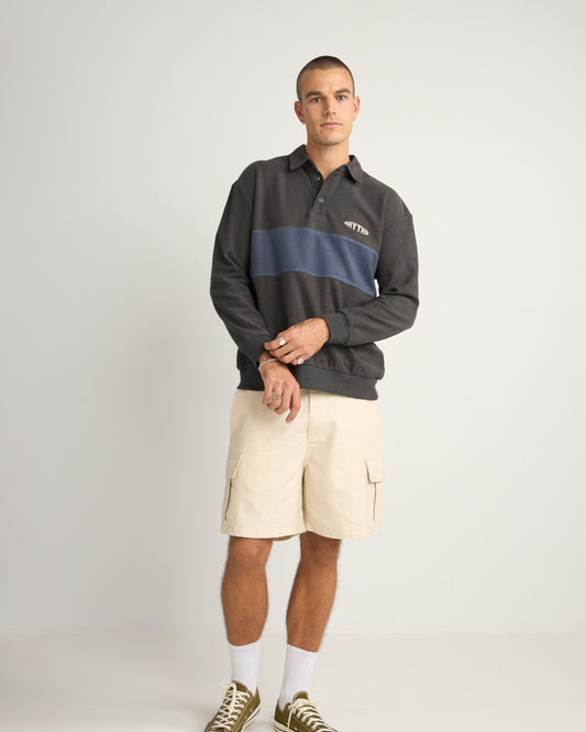 TERRY VINTAGE LS RUGBY SHIRT