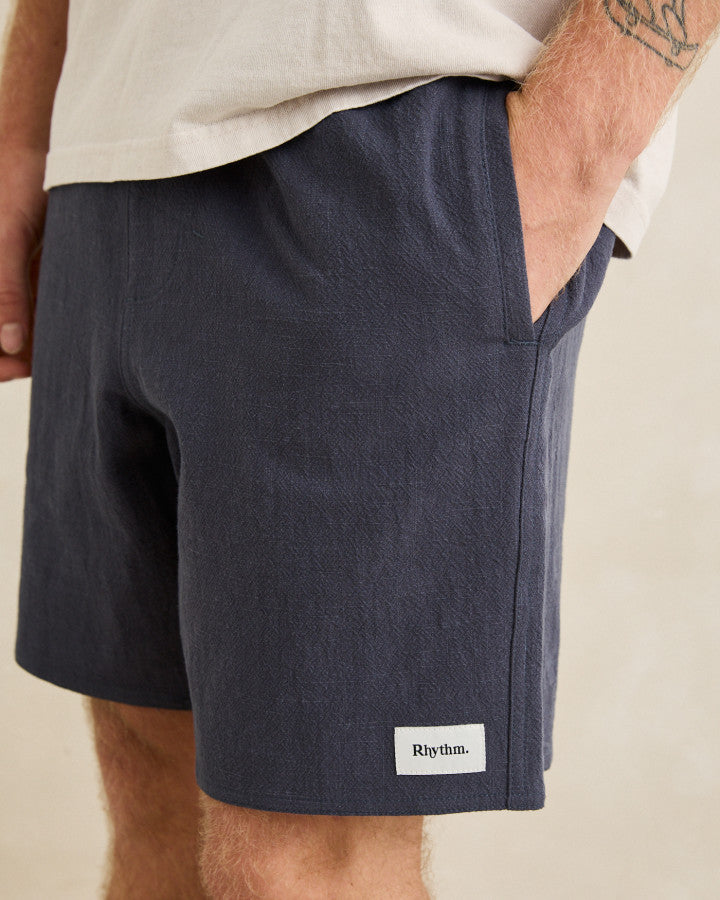 TEXTURED LINEN JAM navy