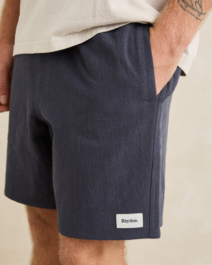 TEXTURED LINEN JAM navy