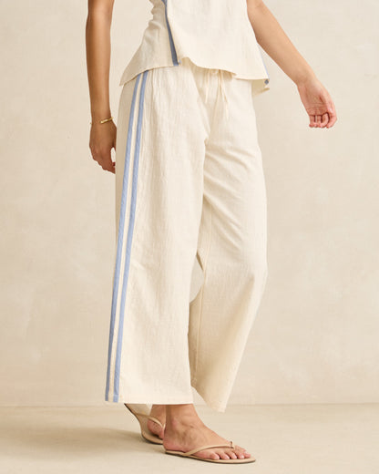 TINKER STRIPE PANT cream
