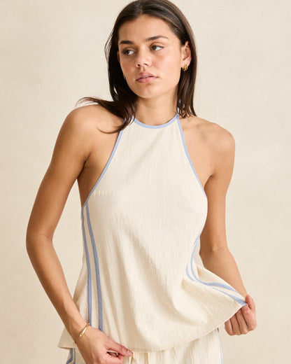 TINKER STRIPE TOP cream