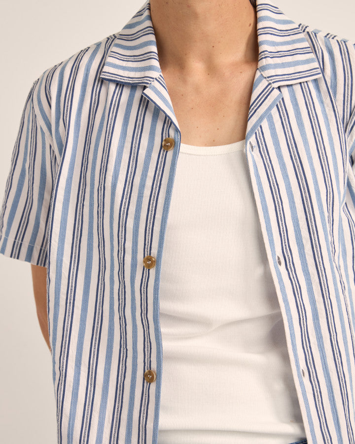 VACATION STRIPE SS SHIRT