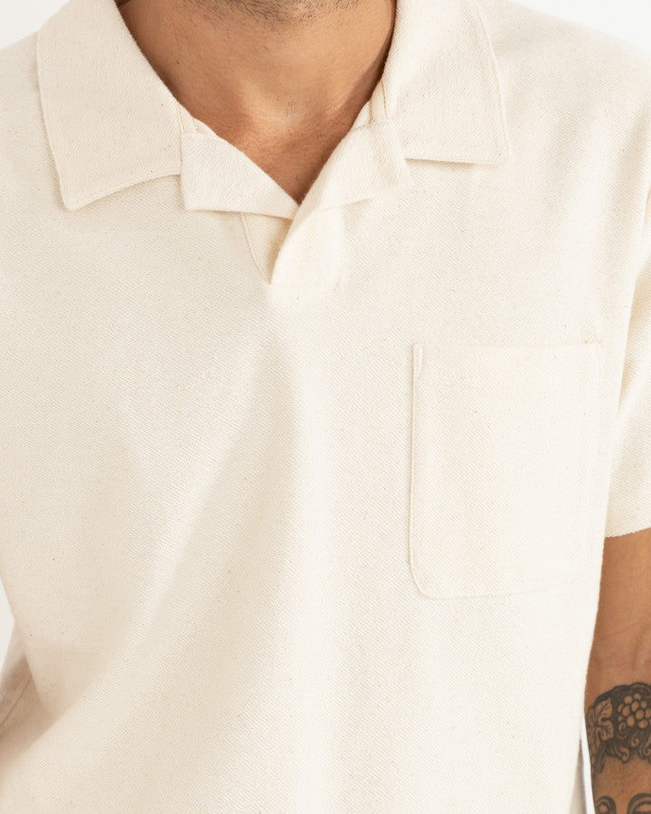 VINTAGE TERRY POLO natural
