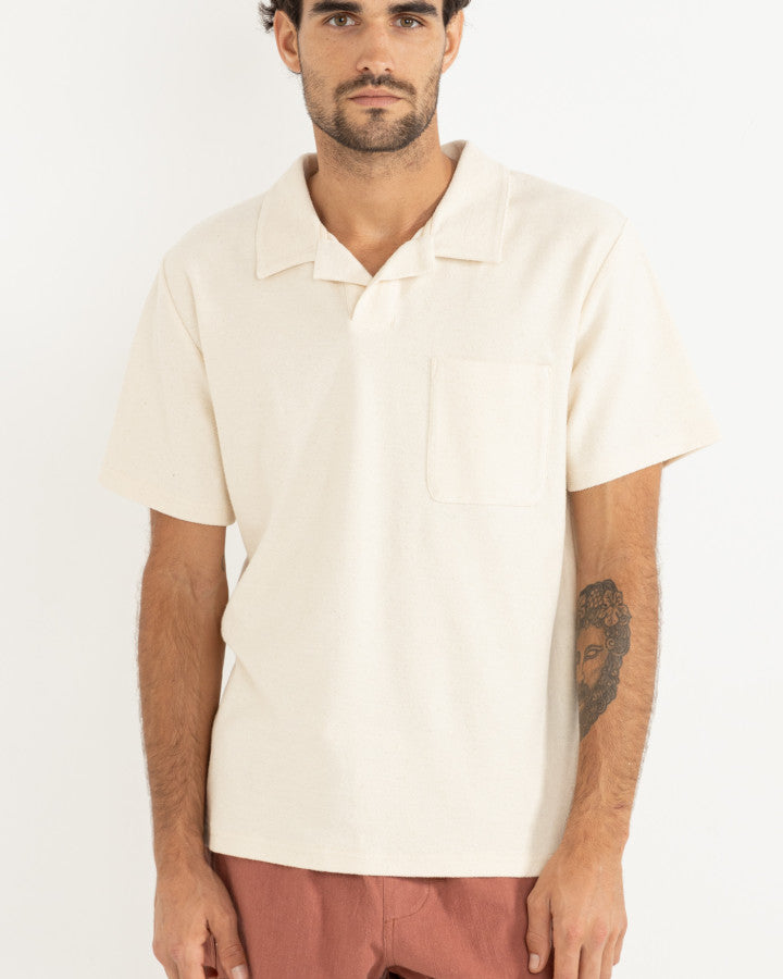 VINTAGE TERRY POLO natural