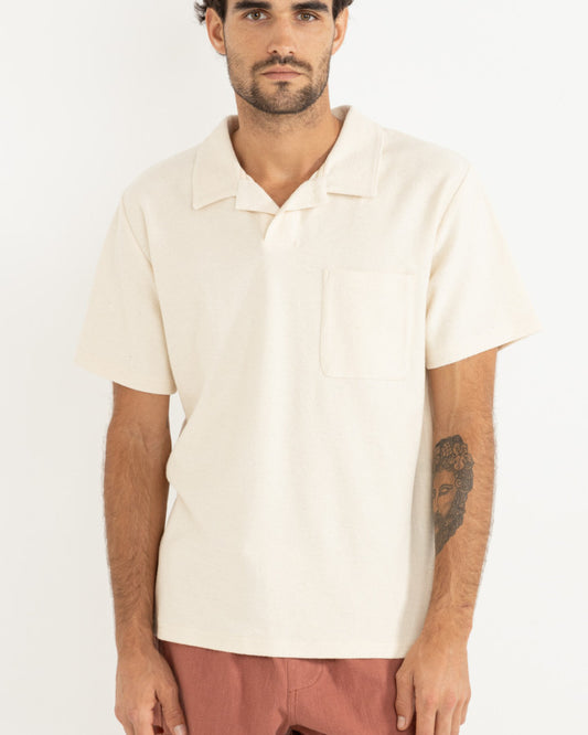 VINTAGE TERRY POLO natural