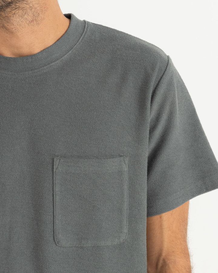 VINTAGE TERRY SS T-SHIRT  SILVER PINE