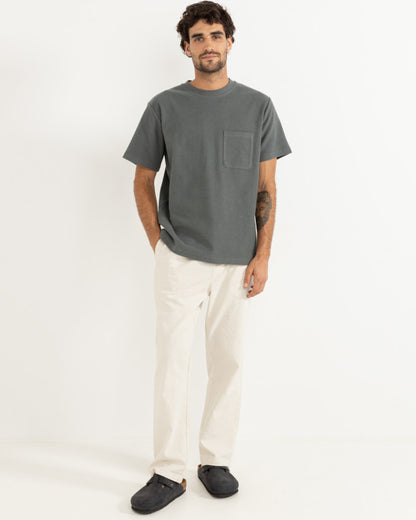 VINTAGE TERRY SS T-SHIRT  SILVER PINE