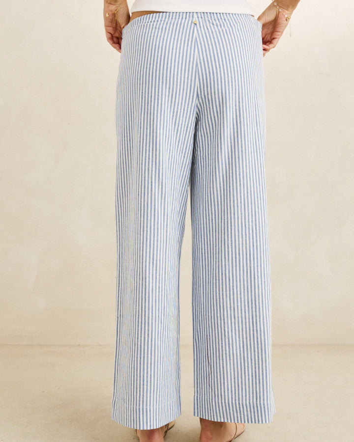 VISTA STRIPE BEACH PANT blue