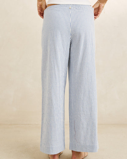 VISTA STRIPE BEACH PANT blue