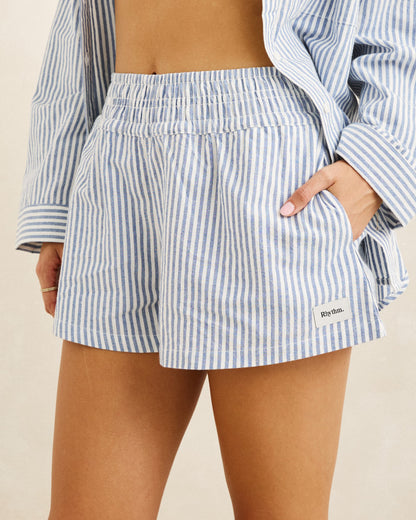 VISTA STRIPE BEACH SHORT blue