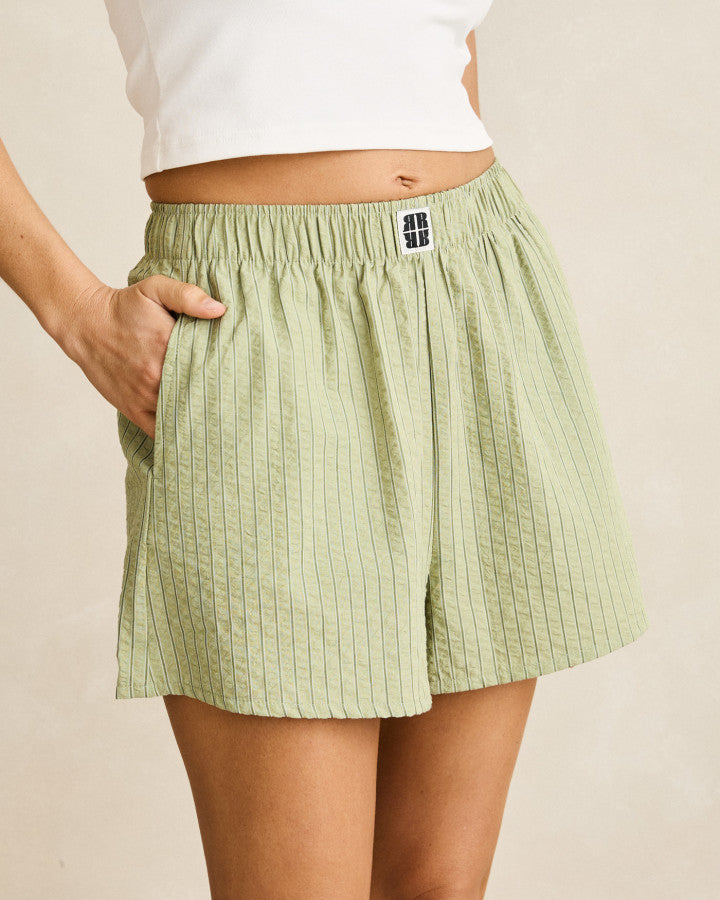 VISTA STRIPE SHORT olive
