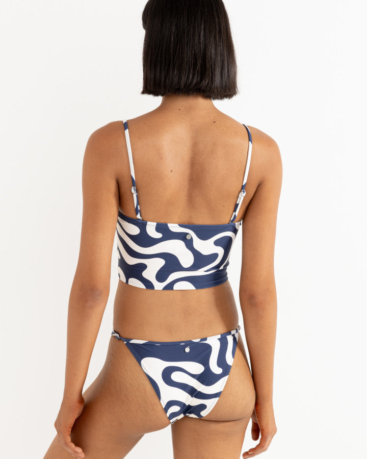 WAVERLY ADJUSTABLE SIDE HI CUT STRING PANT INK