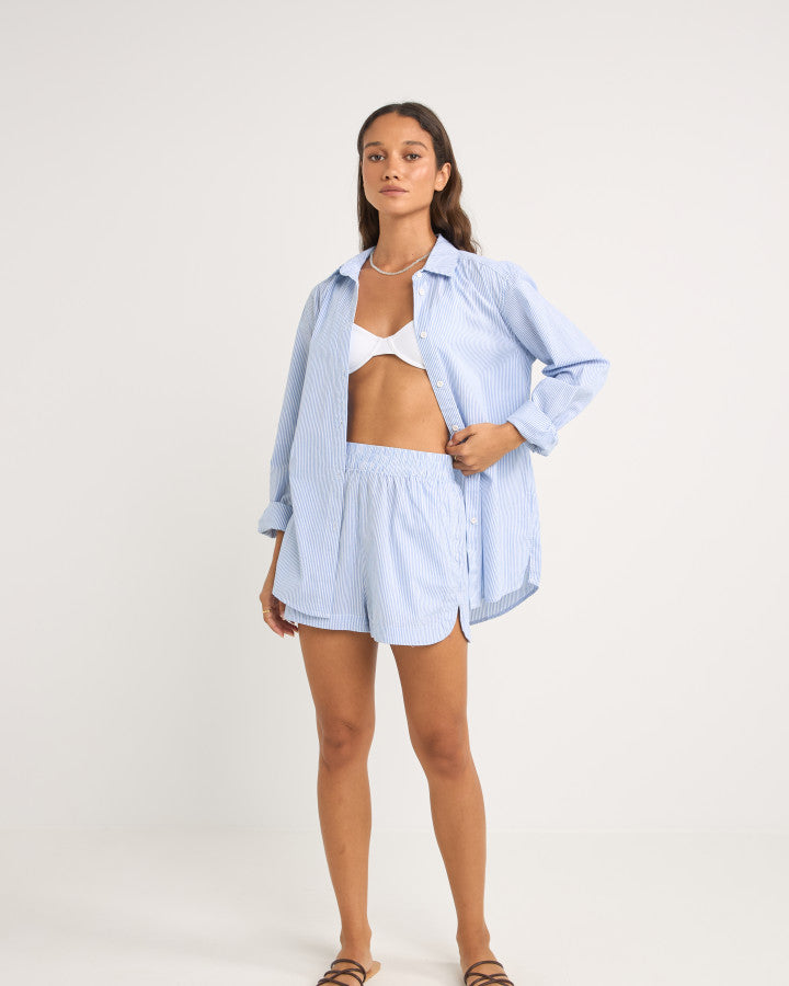 ZEPHYR STRIPE SHIRT BLUE